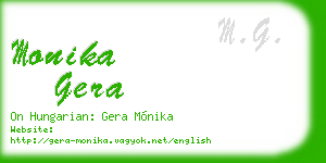 monika gera business card
